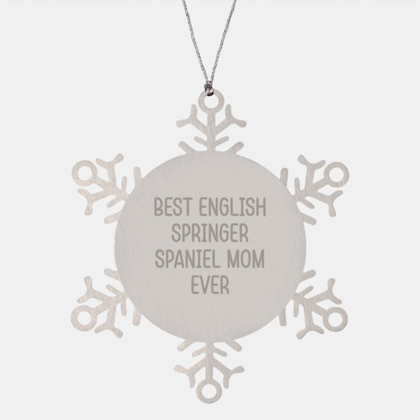 Snowflake Ornaments for English Springer Spaniel Dog Fans Gifts from Family and Friends - Image 1