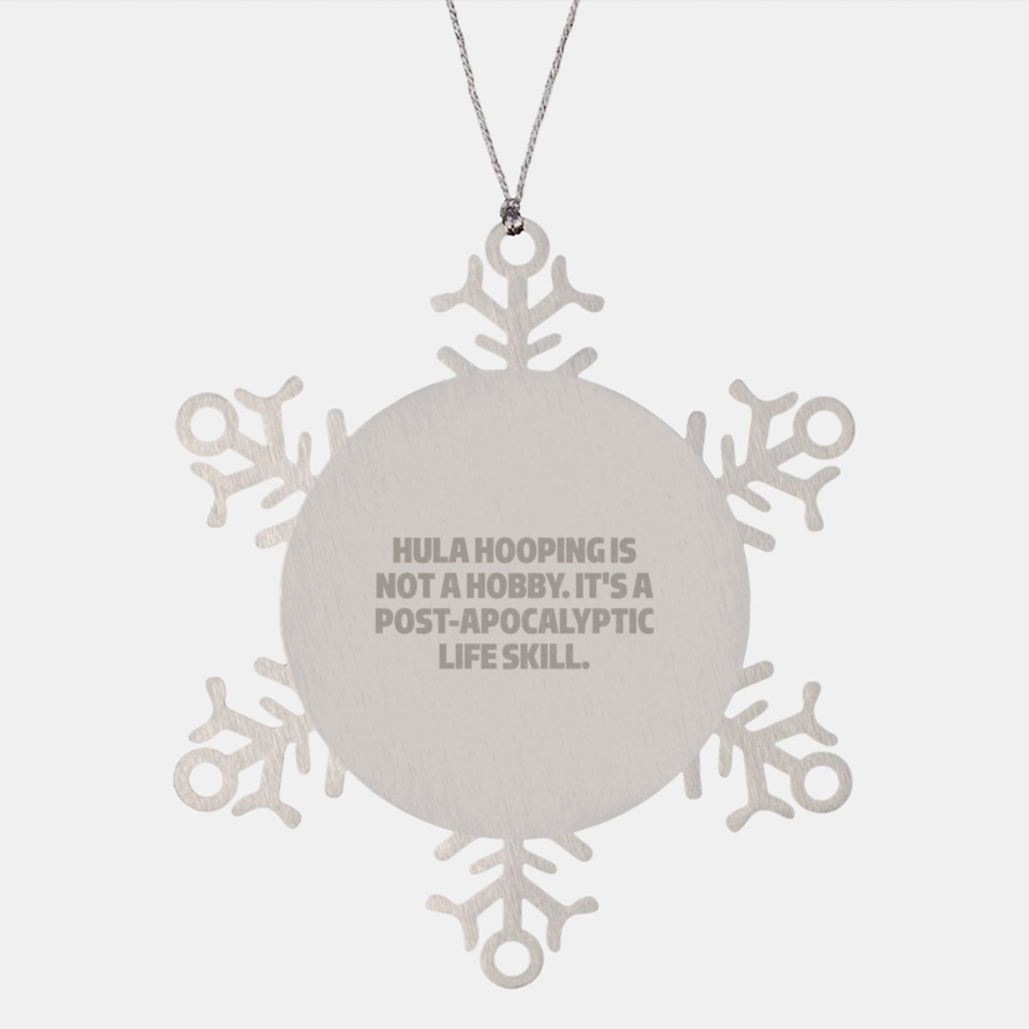 Hula Hooping Fun Snowflake Ornament Gifts from Friends and Family for Hula Hooping Enthusiasts This Christmas - Image 1