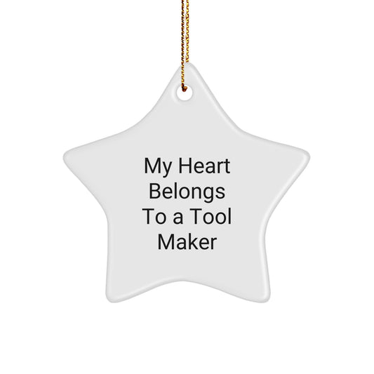 Funny Tool Maker Star Ornament Gifts from Friends for Tool Makers Christmas - Image 1