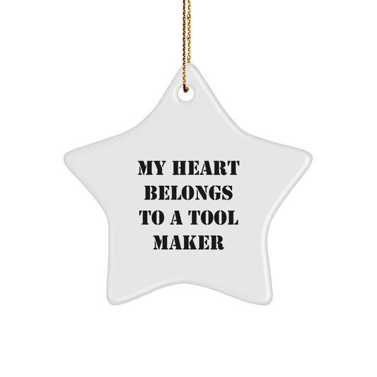 Tool Maker Gifts from Men, Funny Star Ornament for Tool Maker Enthusiast Christmas Unique Gifts - Image 1