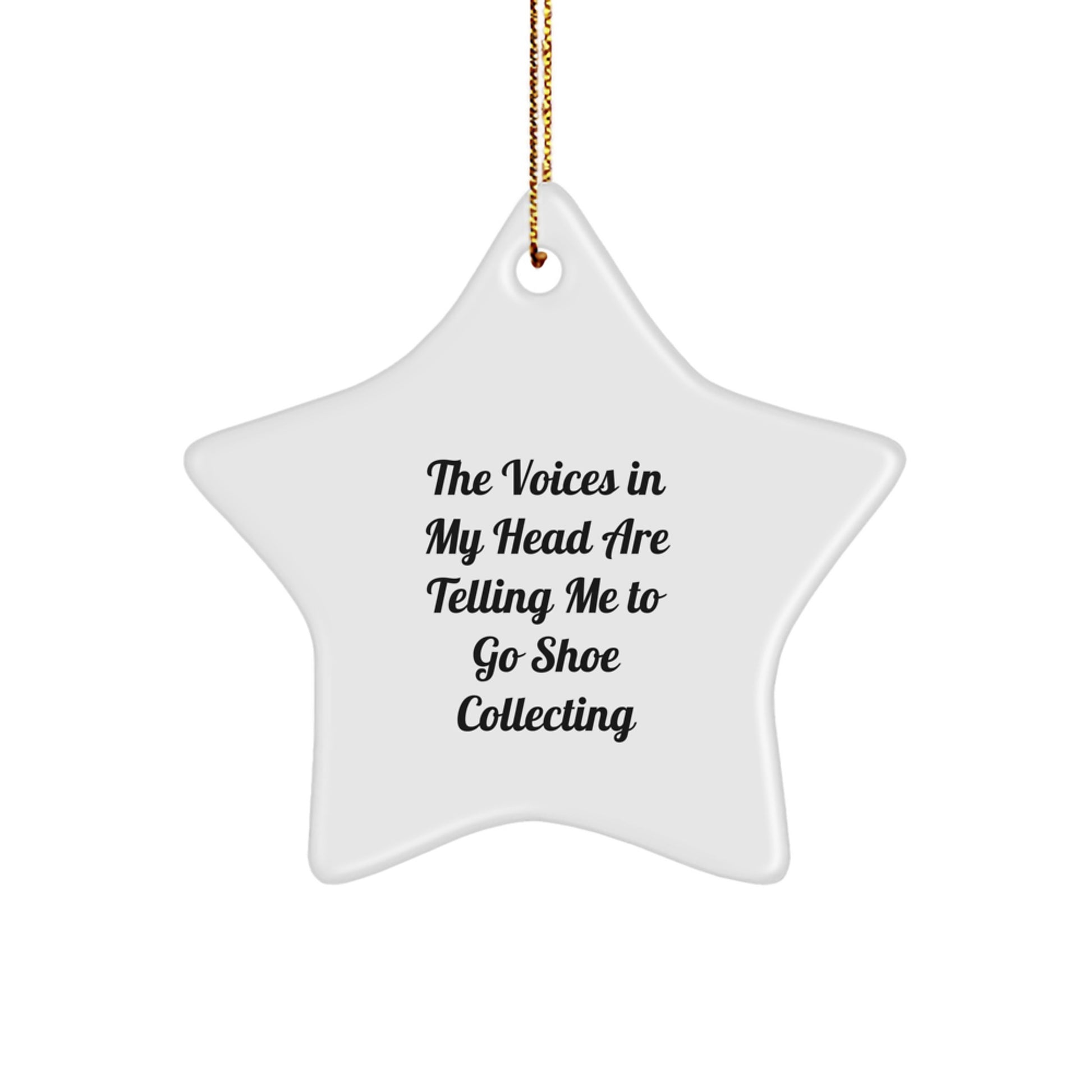 Funny Quote Shoe Collecting Star Ornament Gifts from Friends for Christmas Unique Presents - Image 1