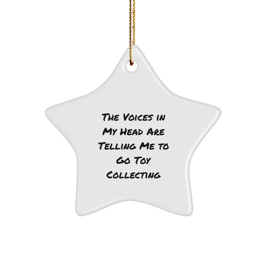Funny Toy Collecting Gifts for Him from Friends or Family - Christmas Unique Star Ornament - Image 1