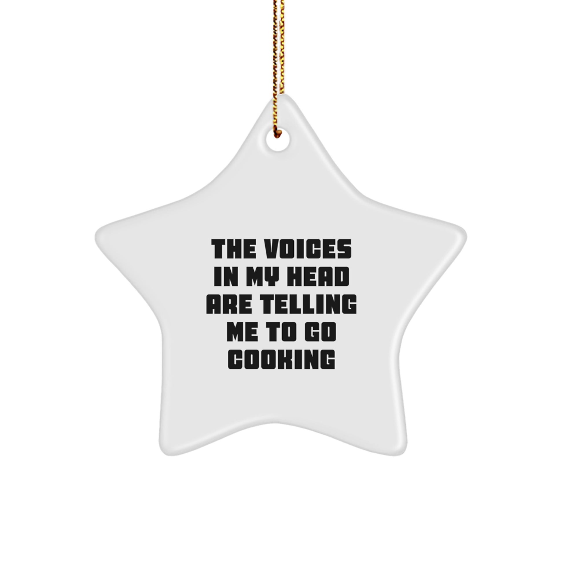 Funny Cooking Star Ornament Gifts for Cooking Lovers, Unique Christmas Unique Gift Ideas from Friends, Funny Kitchen Decorations for Men, Women, and Family - Image 1