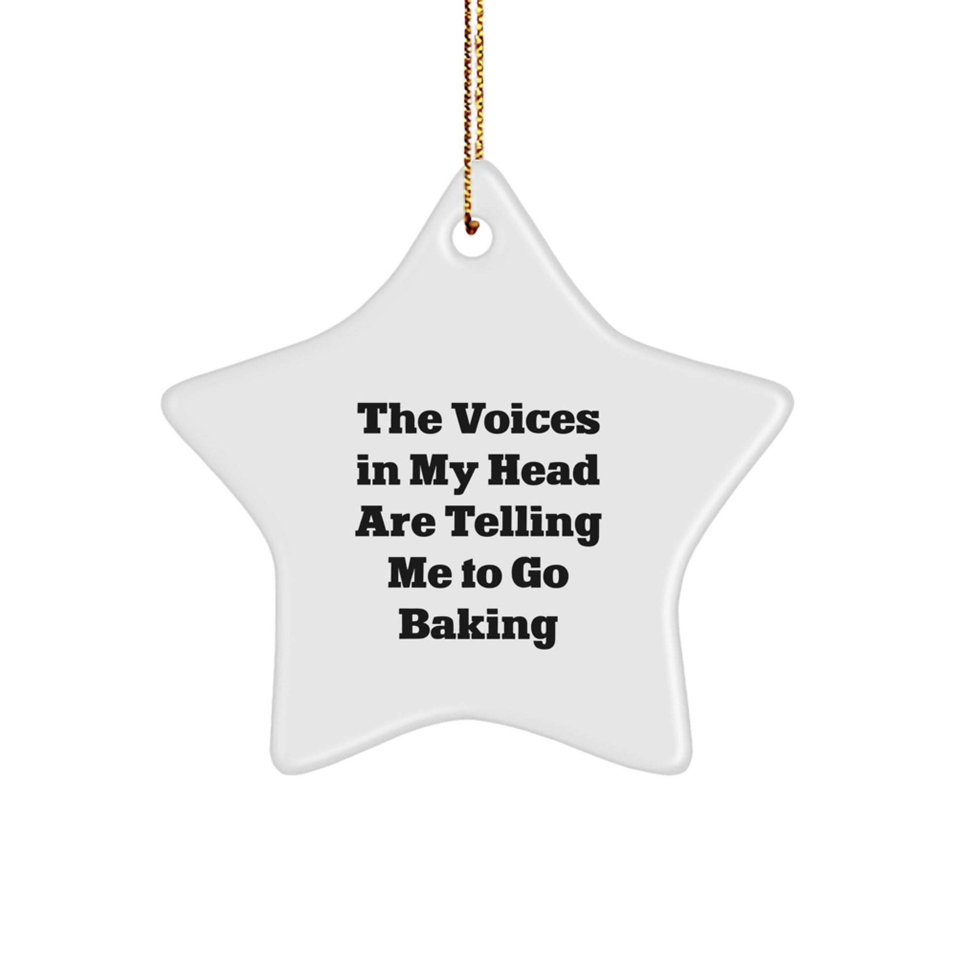 Funny Baking Themed Star Ornament Gifts from Friends for Baking Lovers Christmas Unique Decorations - Image 1
