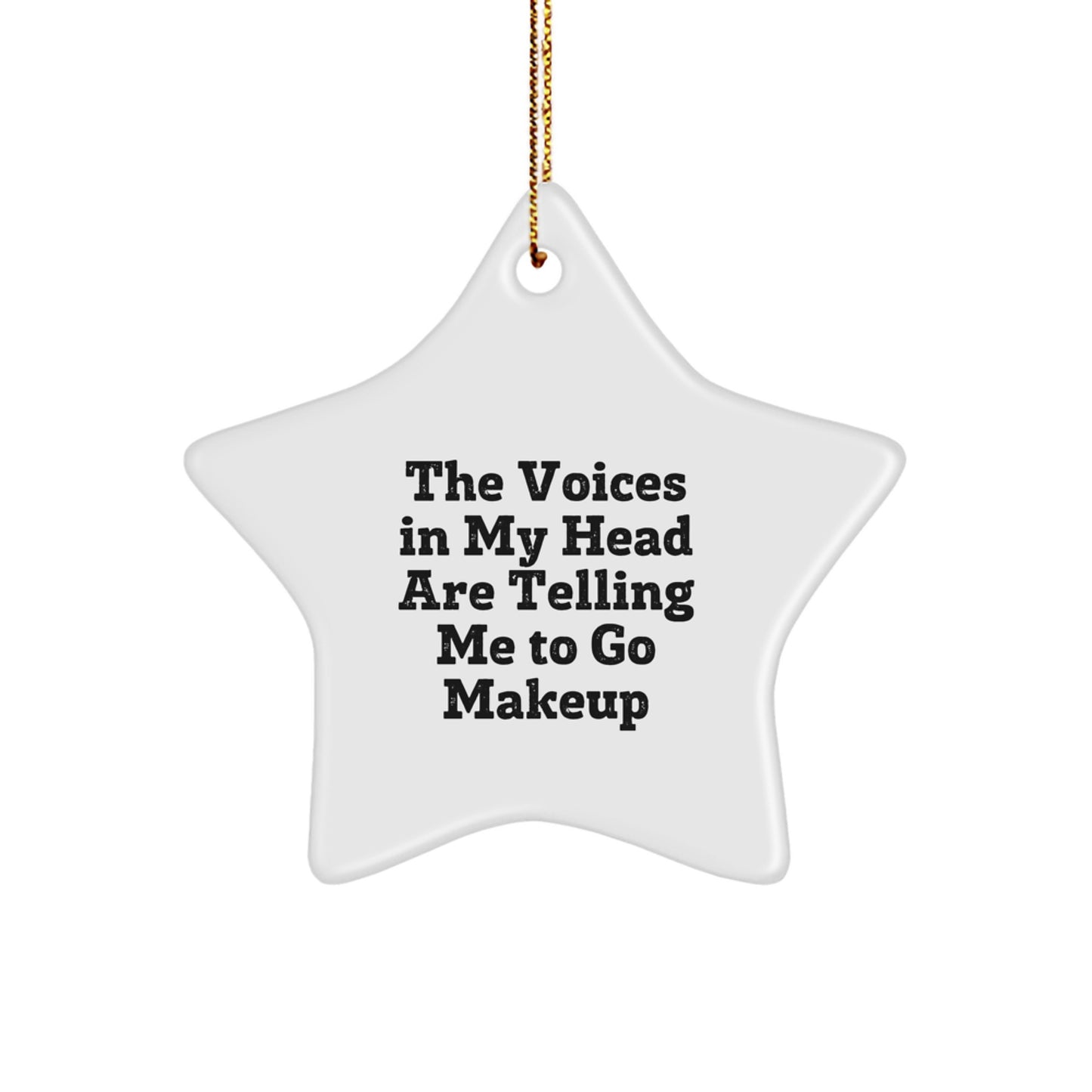 Funny Makeup Star Ornaments Gifts from Men to Makeup Lovers at Christmas - Image 1