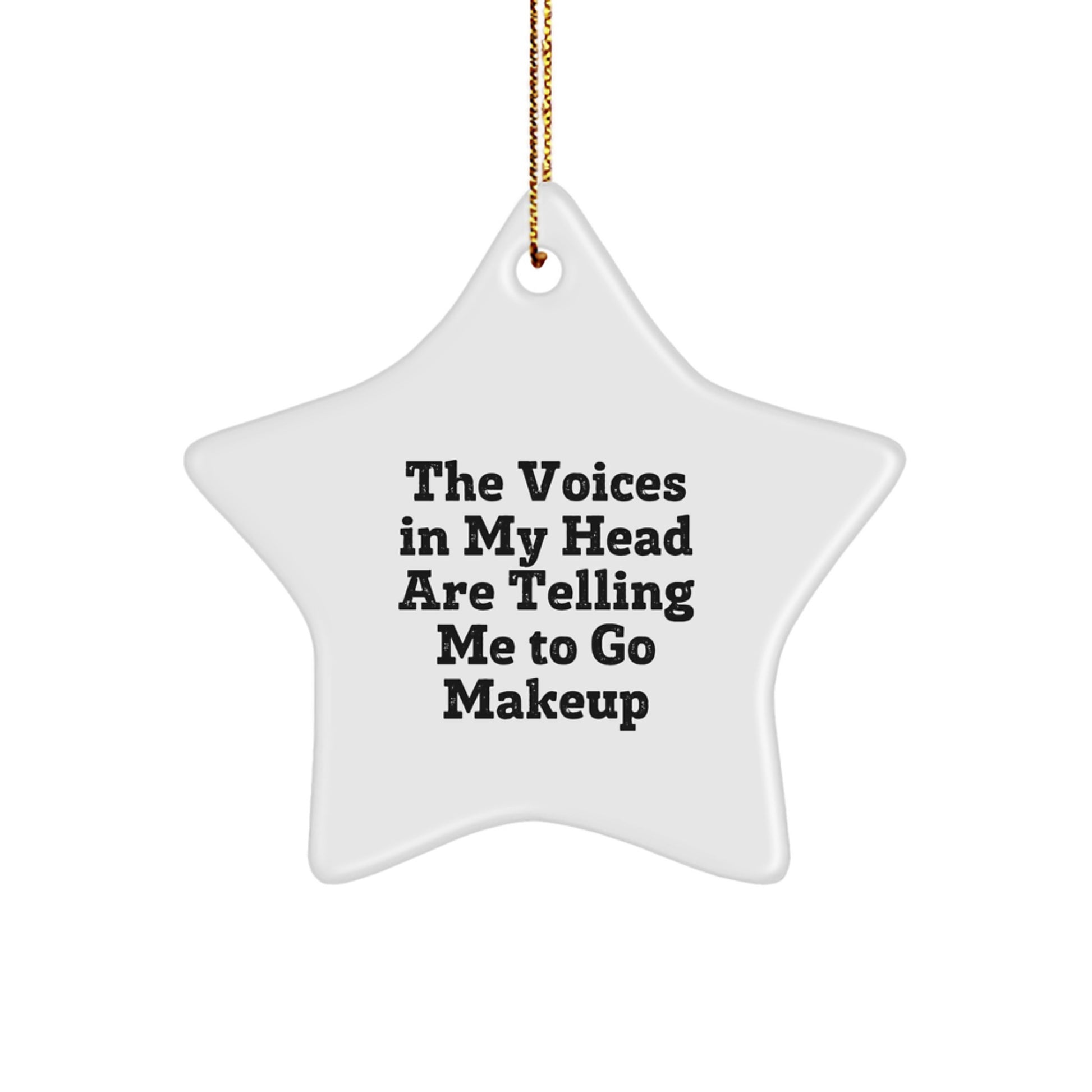 Funny Makeup Star Ornaments Gifts from Men to Makeup Lovers at Christmas - Image 1