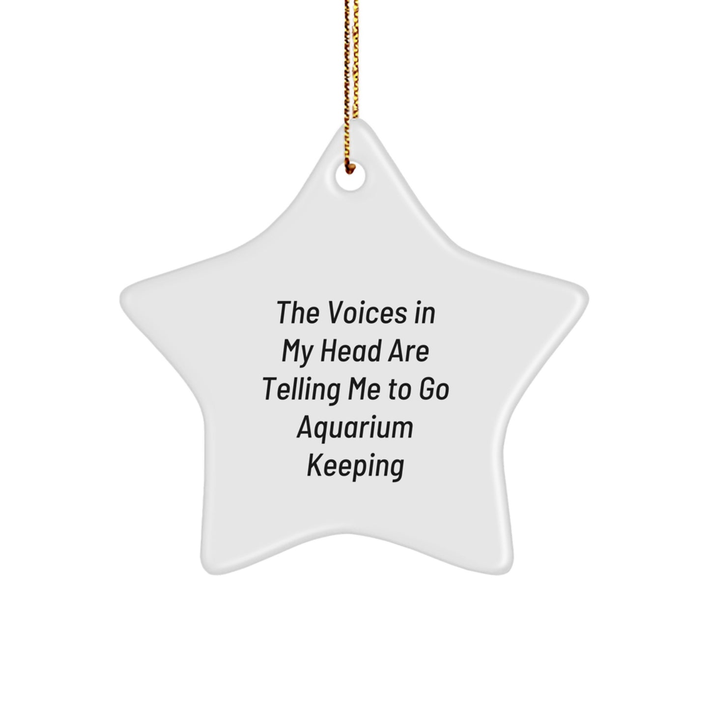 Funny Star Ornament Gifts for Aquarium Keeping Enthusiasts, Christmas Unique Decorations from Friends or Family - Image 1
