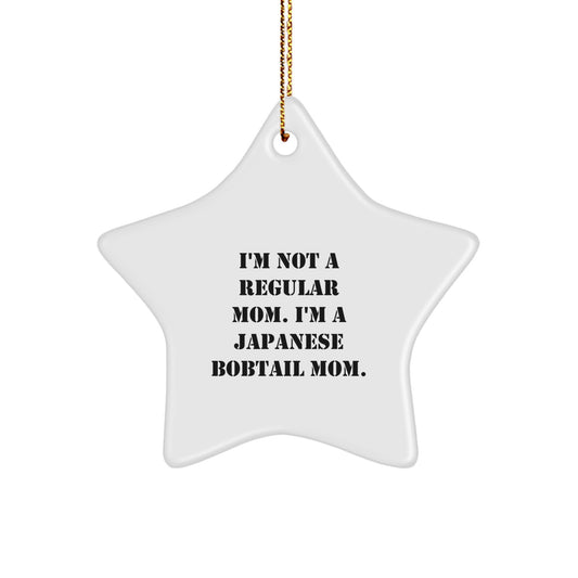 Japanese Bobtail Cat Mom's Delight, Funny Gifts for Christmas, Star Ornament for Women, Gifts from Mom to Japanese Bobtail Cat, Unique Christmas Unique Gifts - Image 1