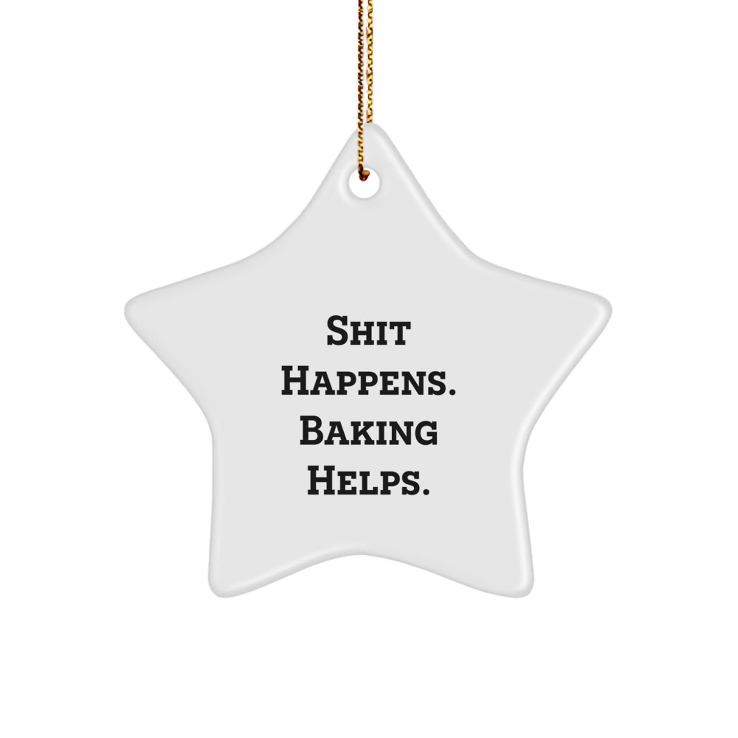 Funny Baking Star Ornament Gifts from Men for Women Friends Family - Image 1