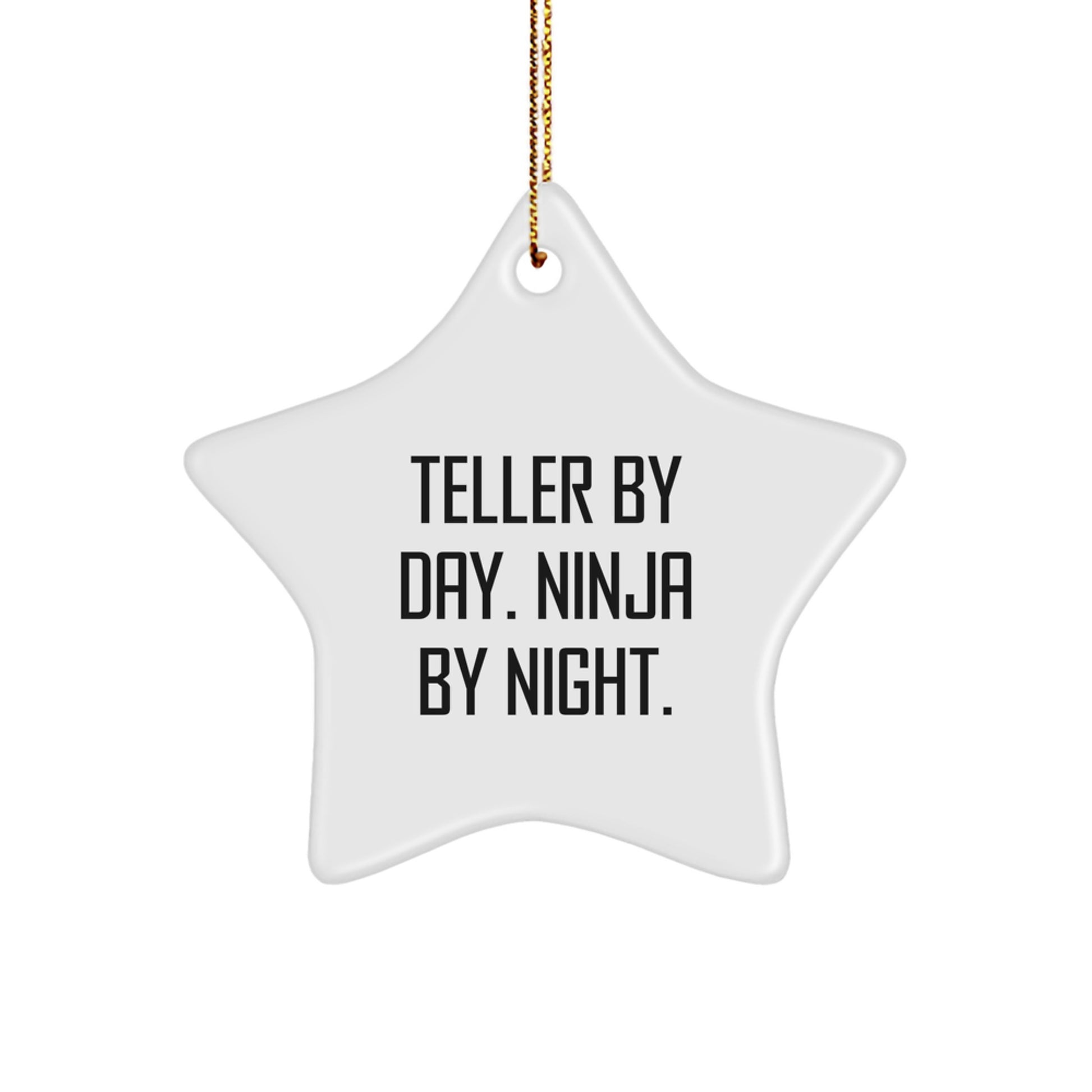 Teller Gifts from Friends, Teller Star Ornament by Day, Ninja by Night, Funny Christmas Decoration - Image 1