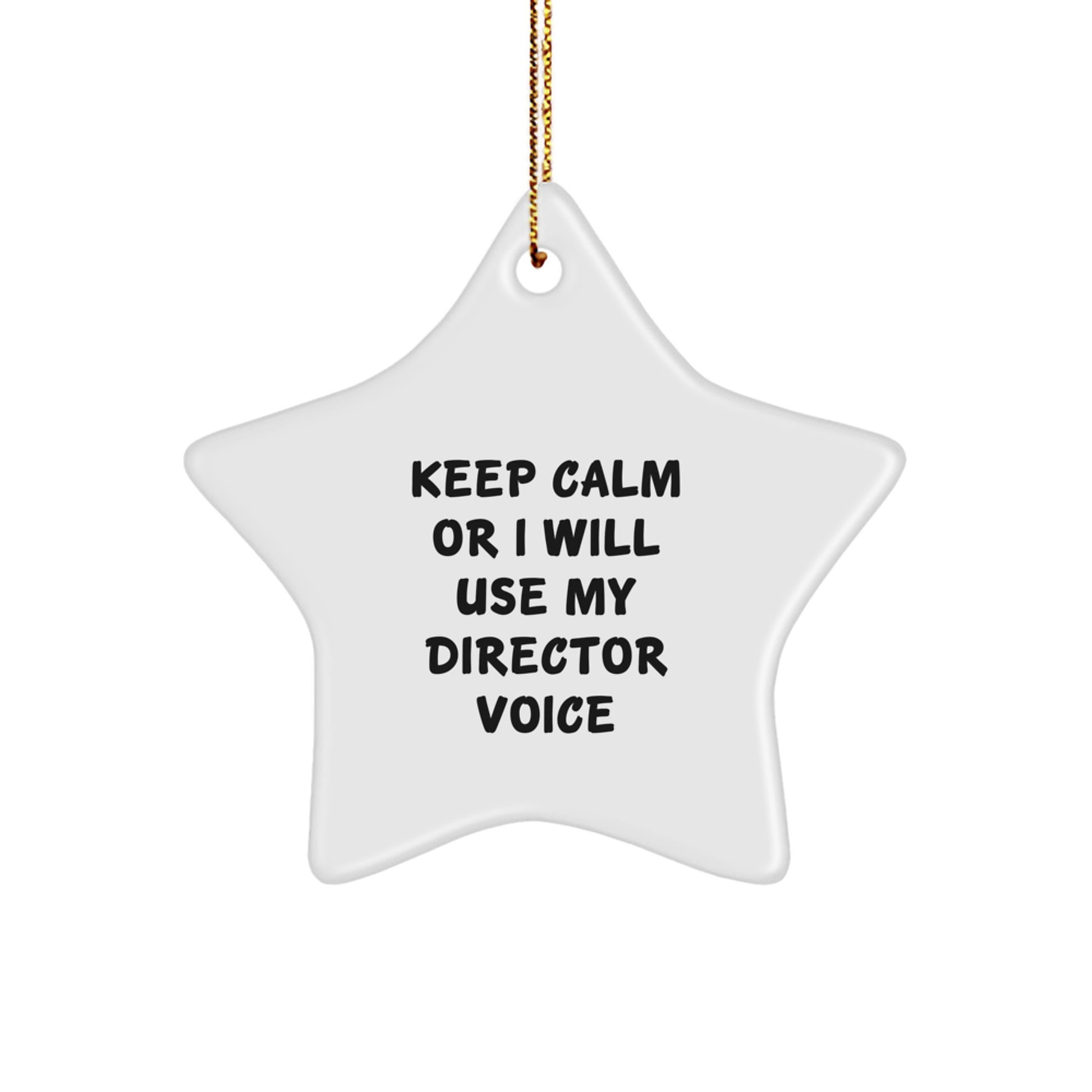 Funny Director Star Ornament Gifts from Friends for Men, Funny Director Voice Christmas Unique Gifts, Gifts for Directors - Image 1