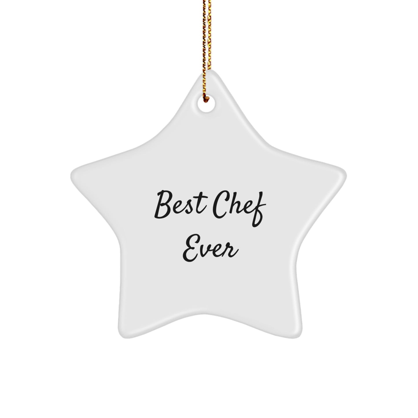 Funny Chef Star Ornament Gifts from Friends or Family for Christmas Unique Gifts - Image 1