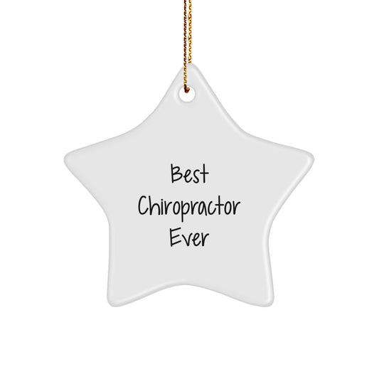 Funny Chiropractor Gifts for Christmas Unique Star Ornament from Friends - Image 1