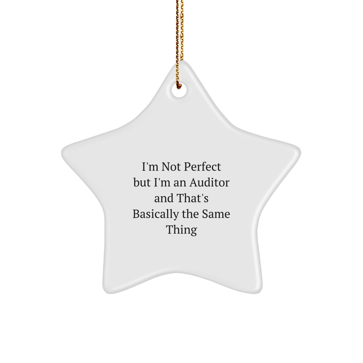 Auditor Gifts from Friends, Funny Star Ornament for Auditor, Christmas Unique Gifts - Image 1