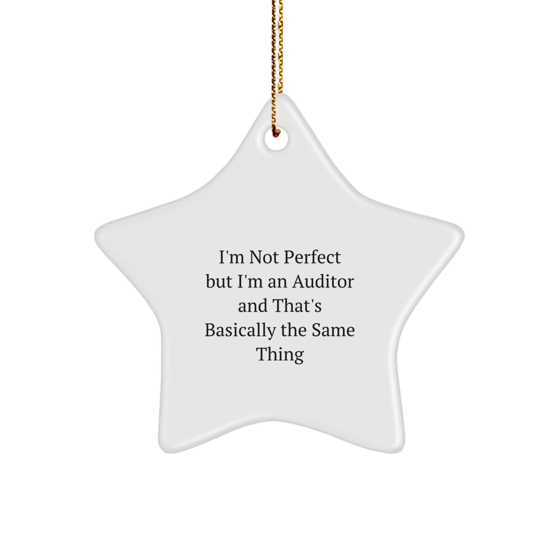 Auditor Gifts from Friends, Funny Star Ornament for Auditor, Christmas Unique Gifts - Image 1