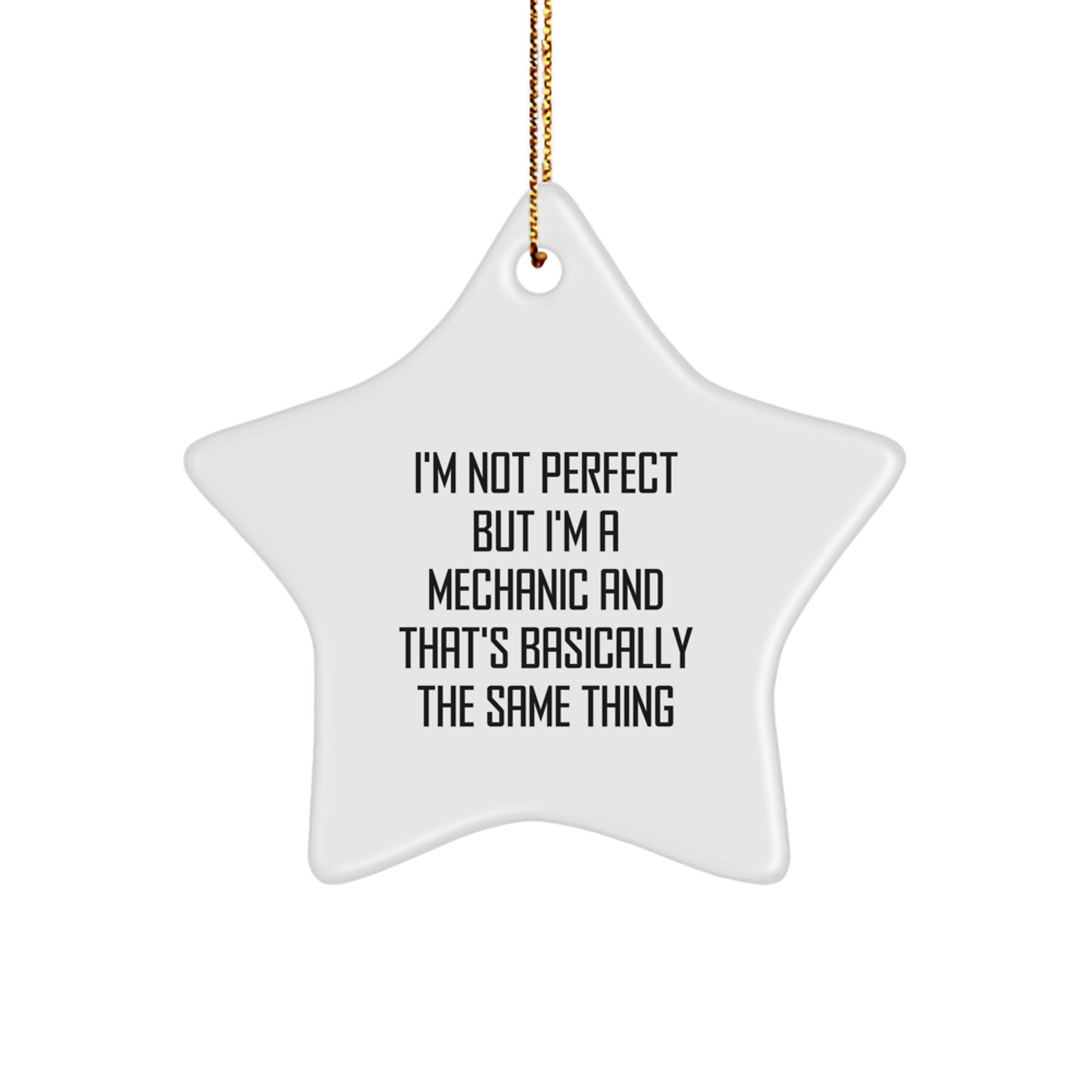 Mechanic Star Ornament Funny Gifts from Family to Mechanic Friends for Christmas Unique Decorations - Image 1