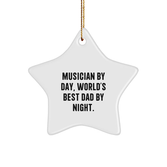 Funny Musician Star Ornament Gifts from Family - Image 1
