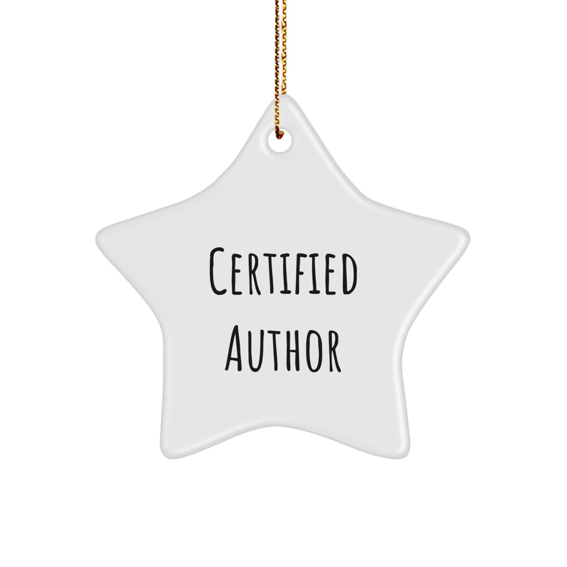 Funny Author Star Ornament Gifts from Family for Author Christmas Unique Decorations - Image 1