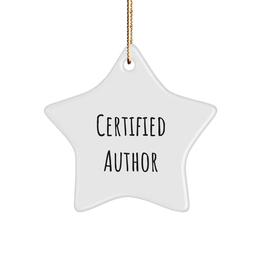 Funny Author Star Ornament Gifts from Family for Author Christmas Unique Decorations - Image 1