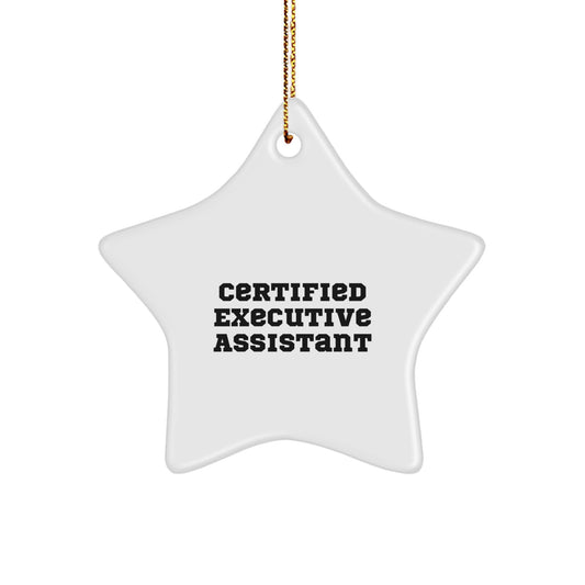 Funny 'You're a Star' Executive Assistant Gifts from Friends at Christmas Star Ornament - Image 1