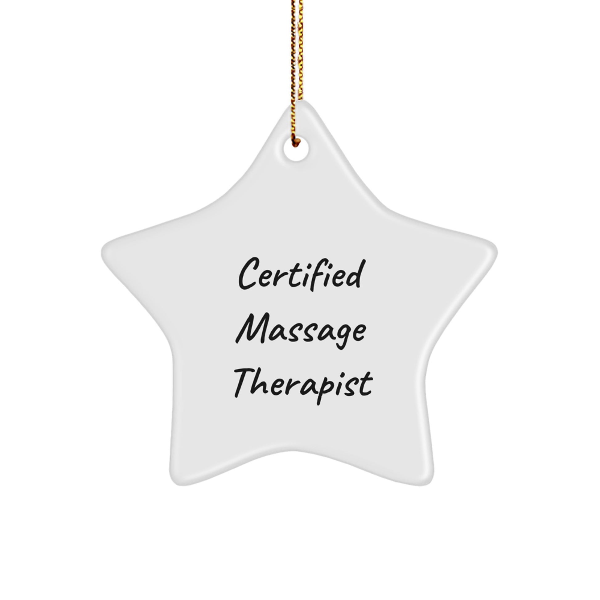 Funny Massage Therapist Gifts from Friends to Massage Therapist Star Ornament for Christmas Unique Gifts - Image 1