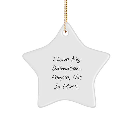 Dalmatian Dog Star Ornament Gift for Friends Funny Christmas Decorations Gifts from Men Women Family - Image 1
