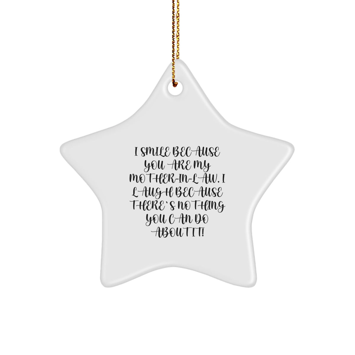 Funny Mom-in-law Star Ornament Gifts for Her from Family and Friends at Christmas Unique - Image 1