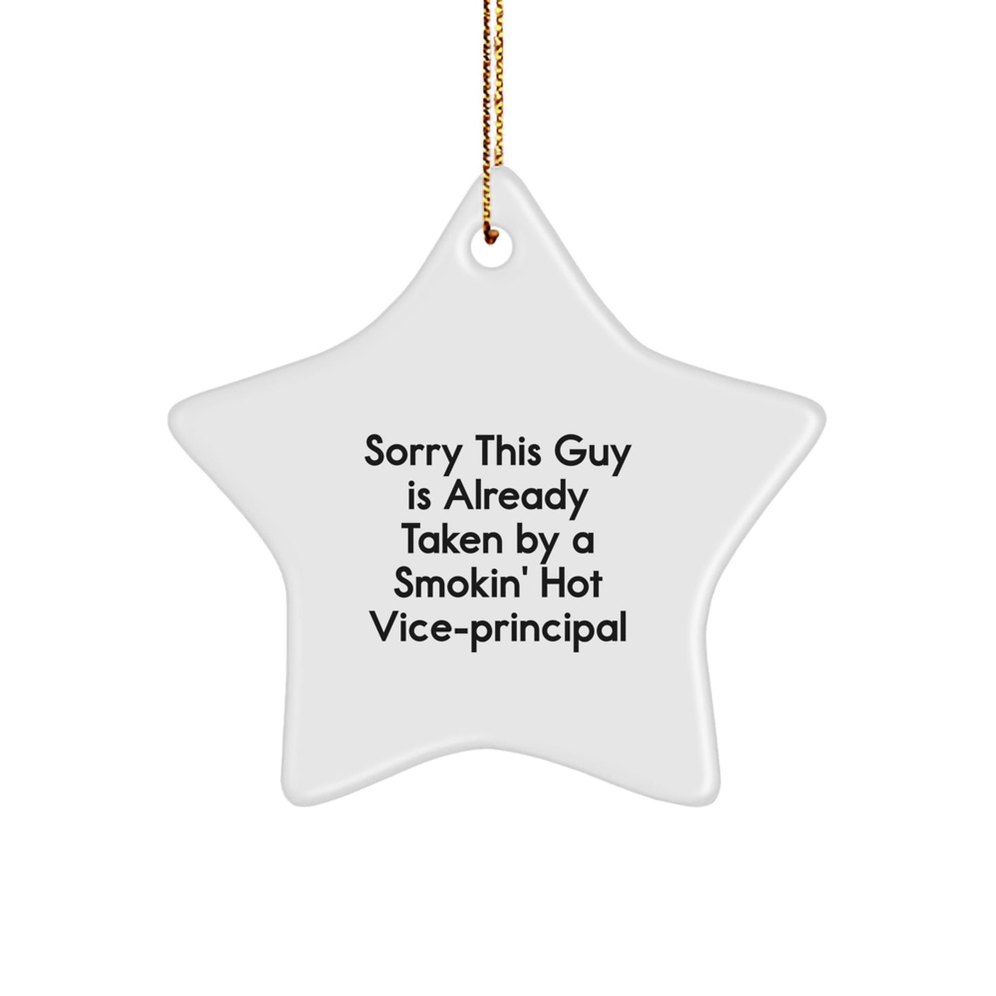 Funny Vice-principal Gifts, Smokin' Hot Vice-principal Star Ornament, Christmas Unique Gifts from Friends for Vice-principal Men - Image 1