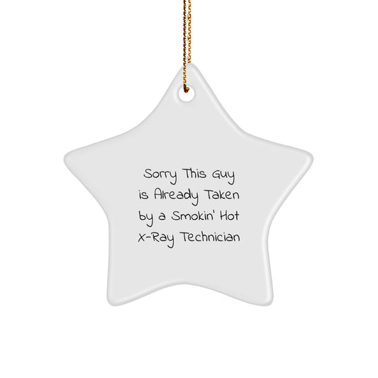 Funny X-Ray Technician Gifts for Friends and Family, Star Ornament Christmas Unique Presents for Him or Her, Gifts from Loved Ones - Image 1