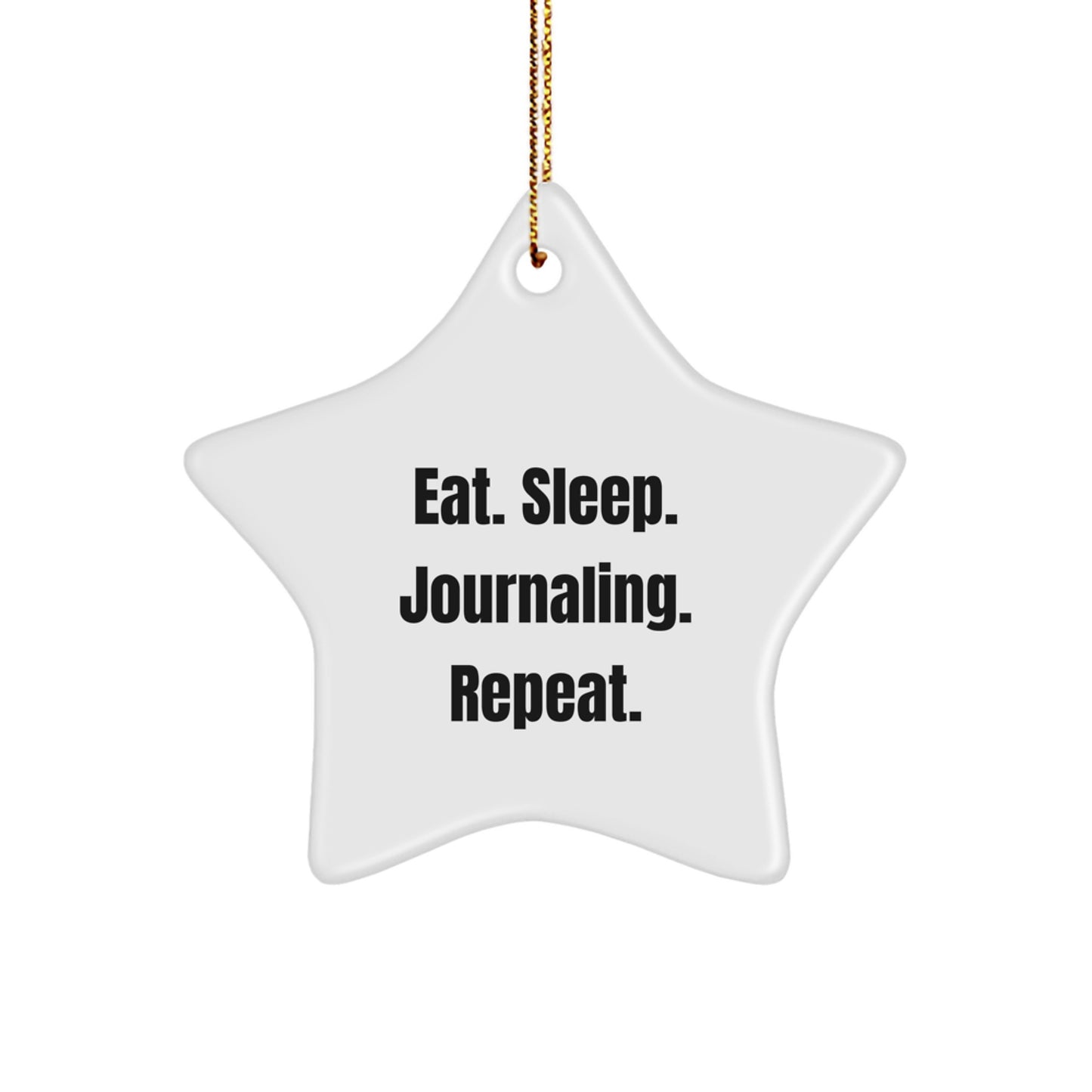 Gifts from Friends and Family for Journaling Enthusiasts - Funny Star Ornament for Christmas Unique Gifts - Image 1