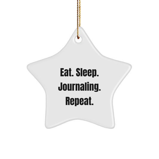 Gifts from Friends and Family for Journaling Enthusiasts - Funny Star Ornament for Christmas Unique Gifts - Image 1