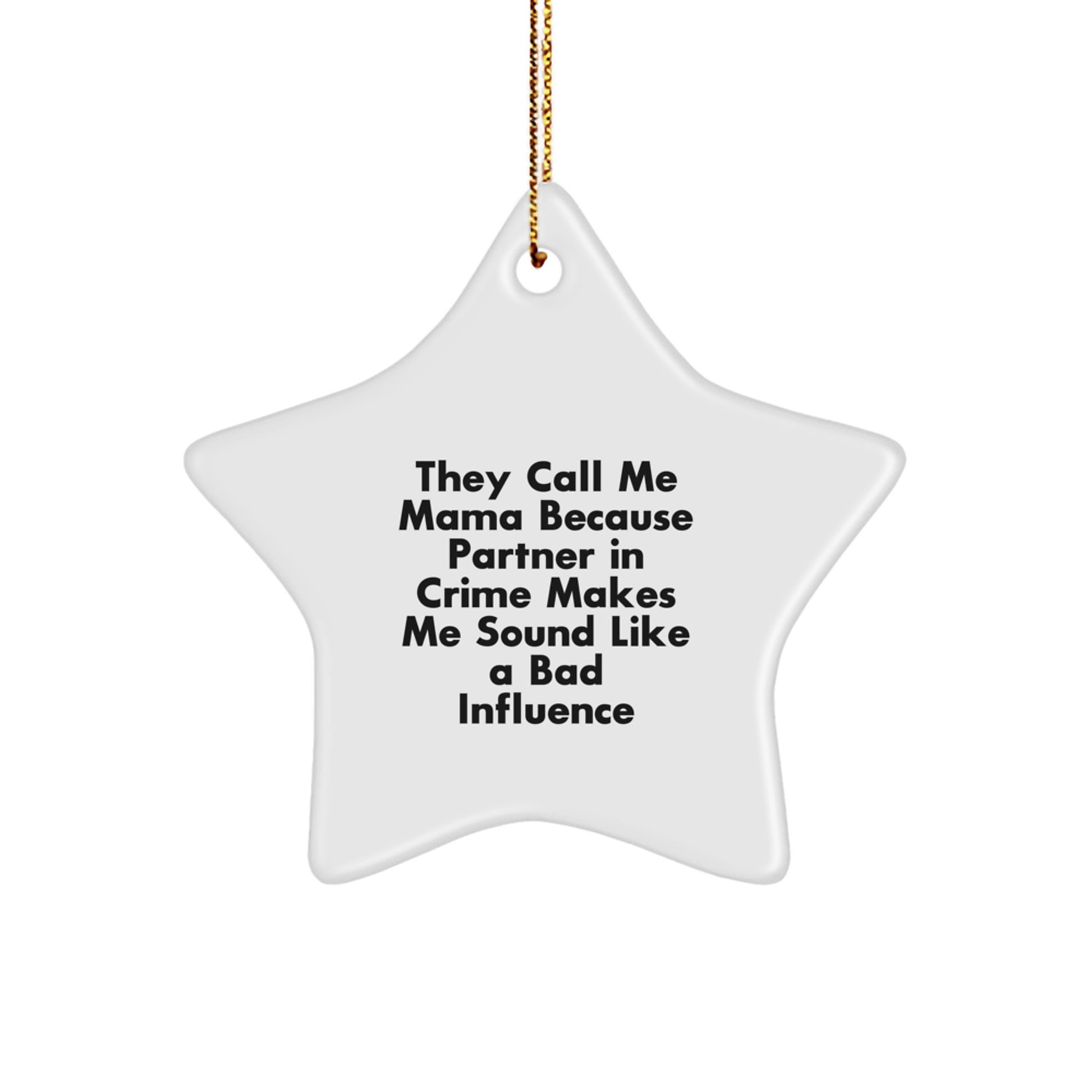 Mama Star Ornament Funny Gift from Family for Christmas Unique Decor - Image 1