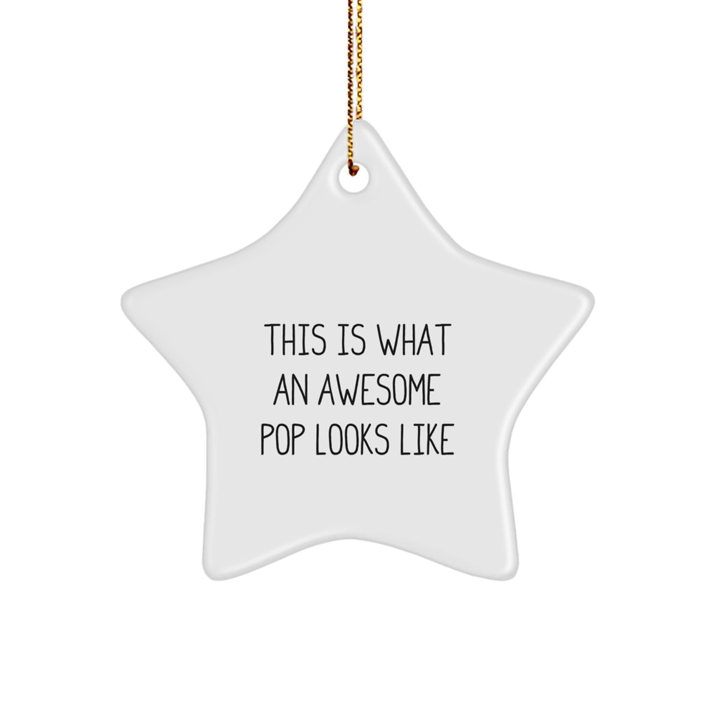 Funny Pop Star Ornament, Gifts for Pop Lovers, Christmas Unique Gifts from Friends, Inspirational Star Decoration - Image 1