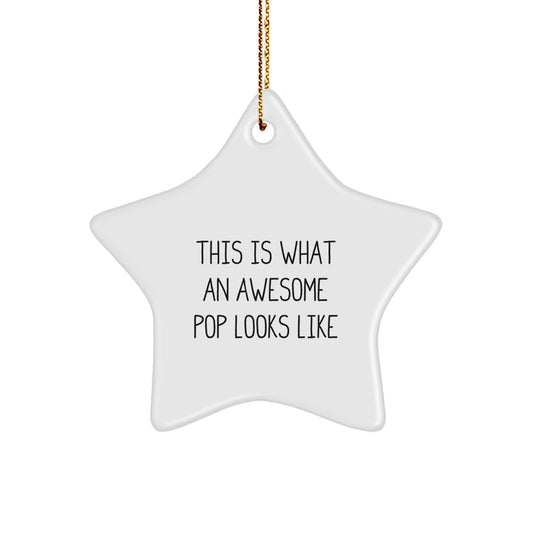 Funny Pop Star Ornament, Gifts for Pop Lovers, Christmas Unique Gifts from Friends, Inspirational Star Decoration - Image 1