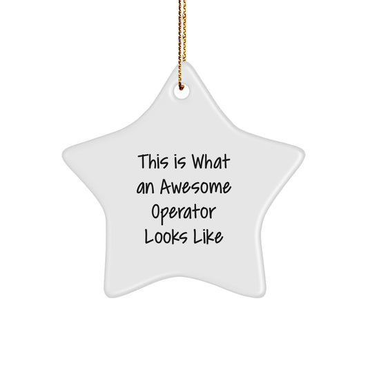 Funny Operator Star Ornament Gifts from Friends for Men Christmas Unique Decorations - Image 1
