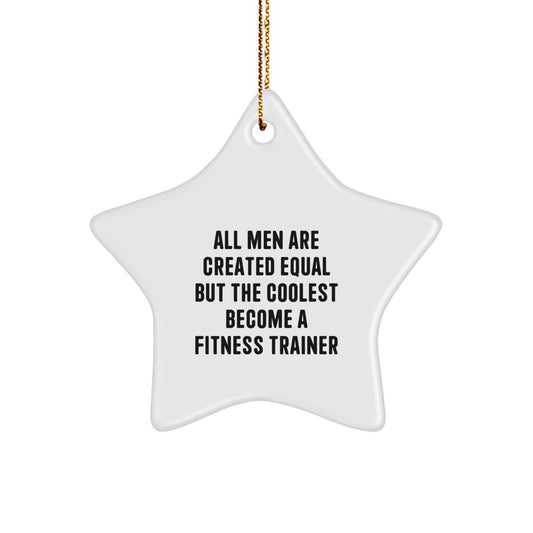 Funny Fitness Trainer Gifts for Men - Star Ornament from Friends, Unique Christmas Unique Gifts - Image 1