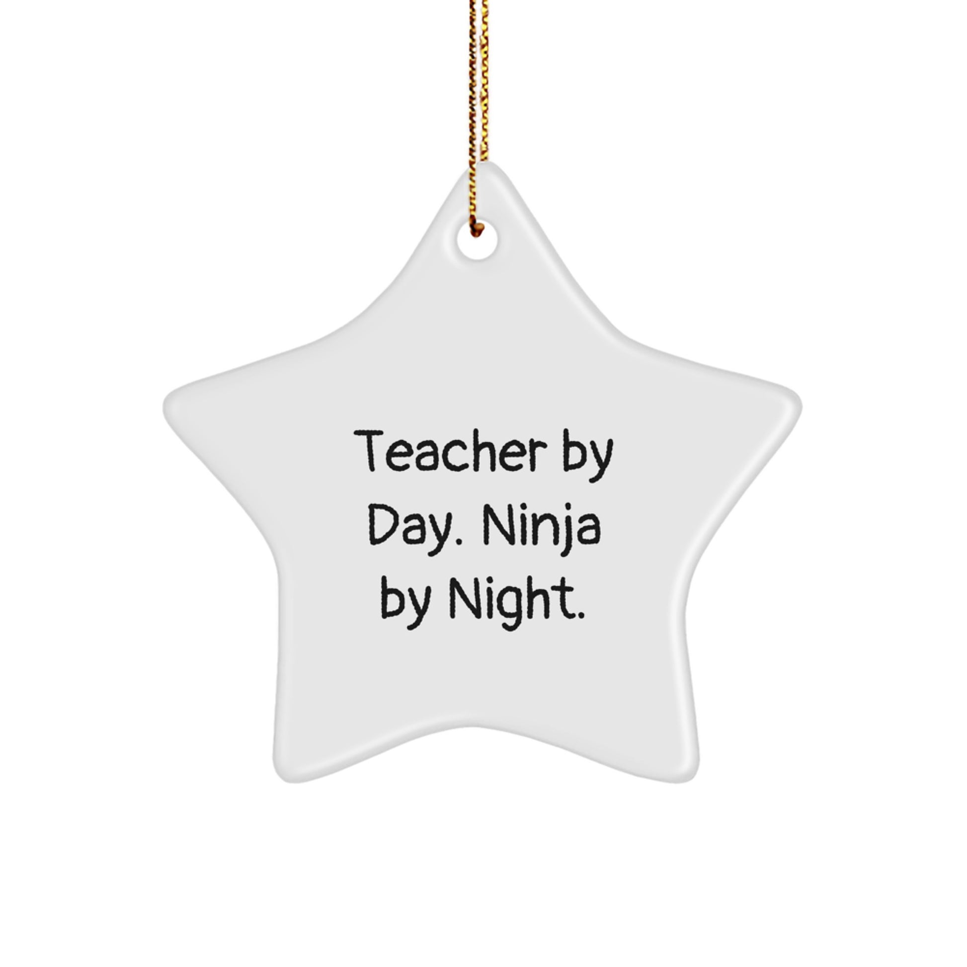 Funny Teacher Star Ornament Gifts from Men, Women, or Coworkers for Christmas Unique Gifts - Image 1