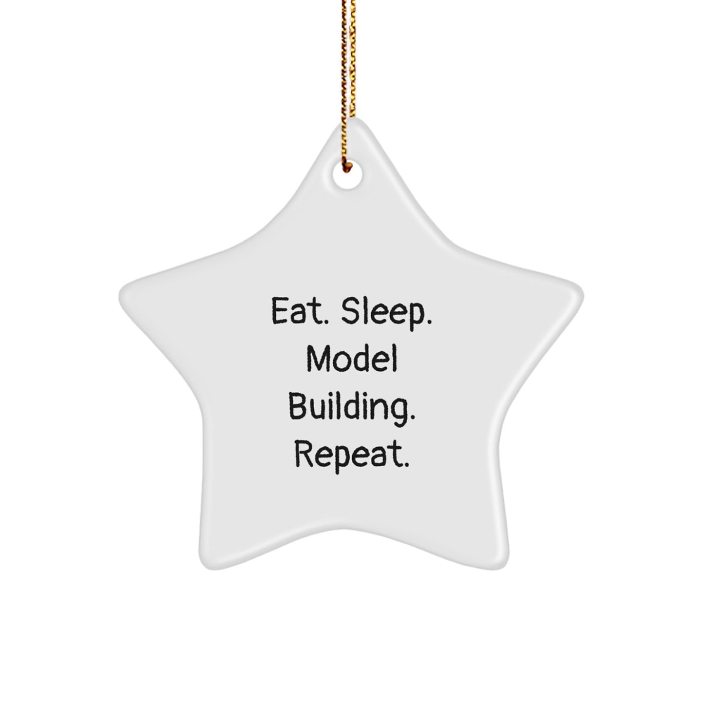 Funny Model Building Star Ornament Gifts from Men, Women, Friends, Coworkers, Family for Model Building Enthusiasts, Christmas Unique Gifts - Image 1