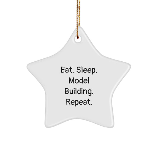Funny Model Building Star Ornament Gifts from Men, Women, Friends, Coworkers, Family for Model Building Enthusiasts, Christmas Unique Gifts - Image 1