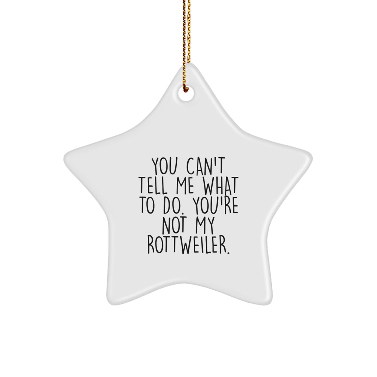 Funny Rottweiler Dog Star Ornament, Gifts from Family to Friends for Christmas Unique Gifts - Image 1