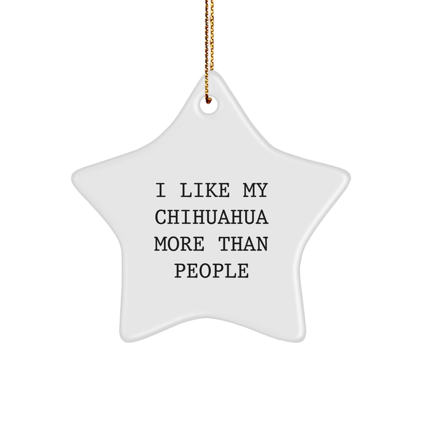 Funny Chihuahua Dog Lover Gifts from Friends for Men Women Christmas Unique Ornaments - Image 1