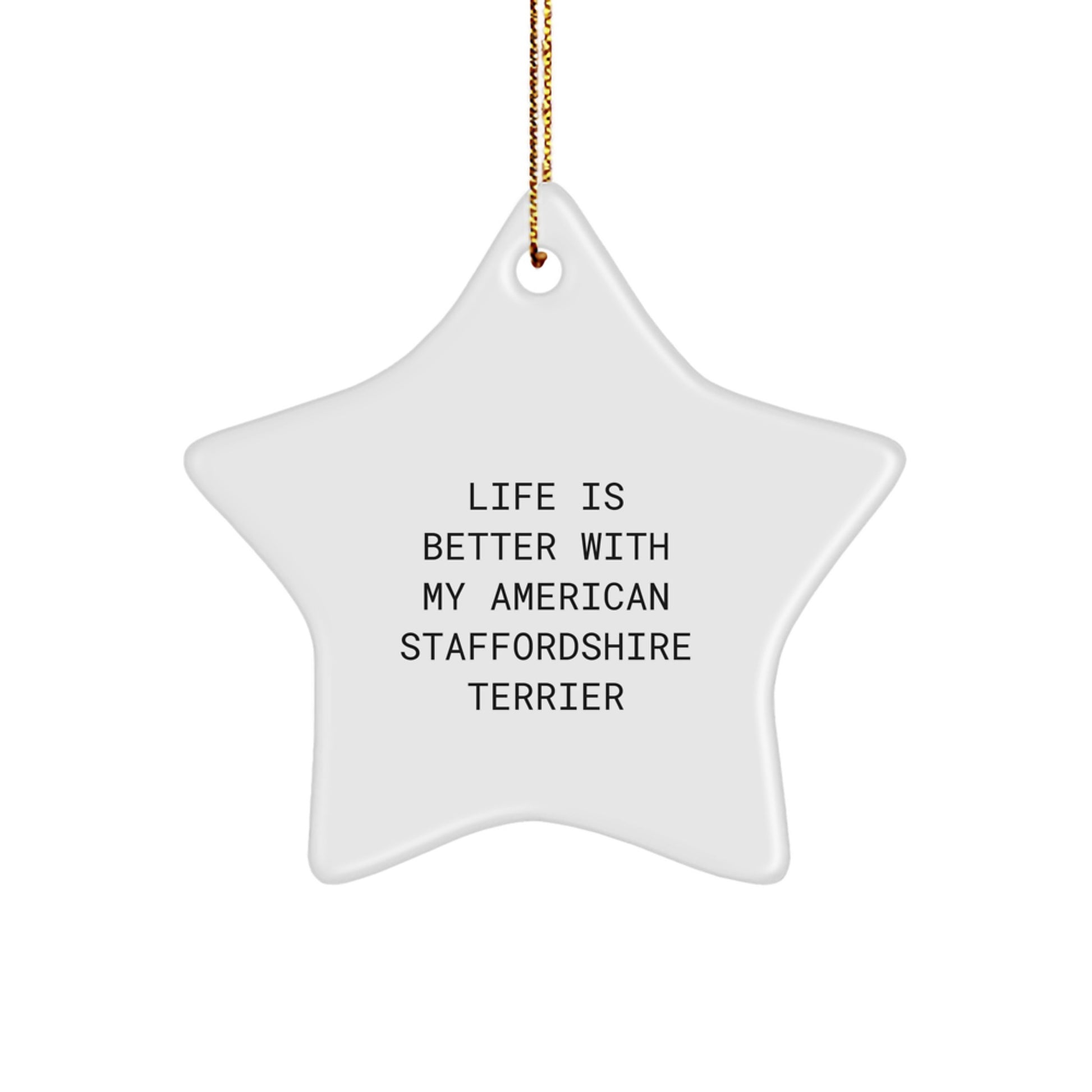 Funny American Staffordshire Terrier Dog Gifts from Men to Christmas Unique Gifts for Friends - Image 1