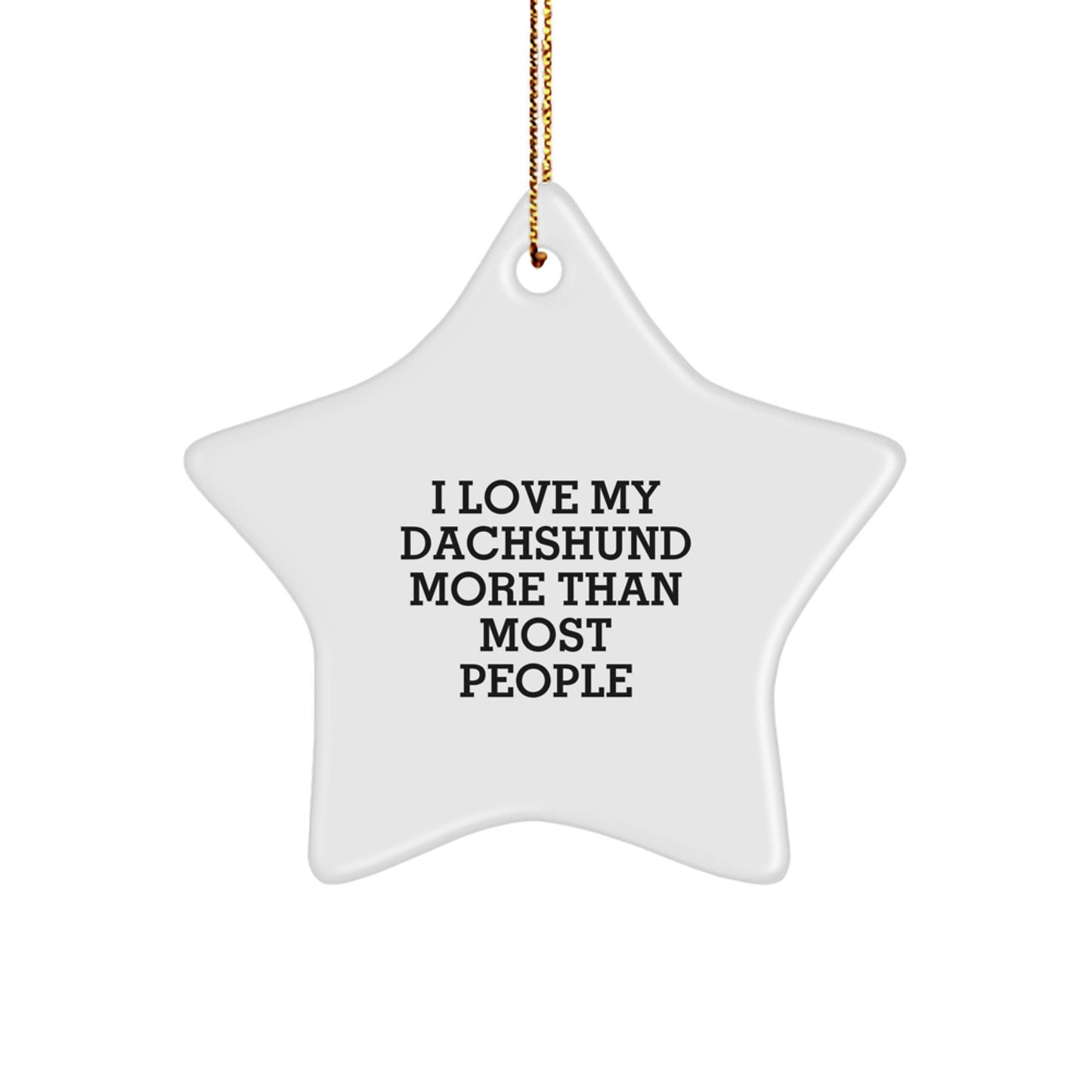Funny Dachshund Dog Mom Star Ornament Christmas Unique Gift for Family, Dachshund Dog Lover, Dachshund Dog Owner - Image 1