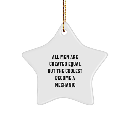 Funny Mechanic Star Ornaments Gifts from Family to Friends for Christmas - Image 1