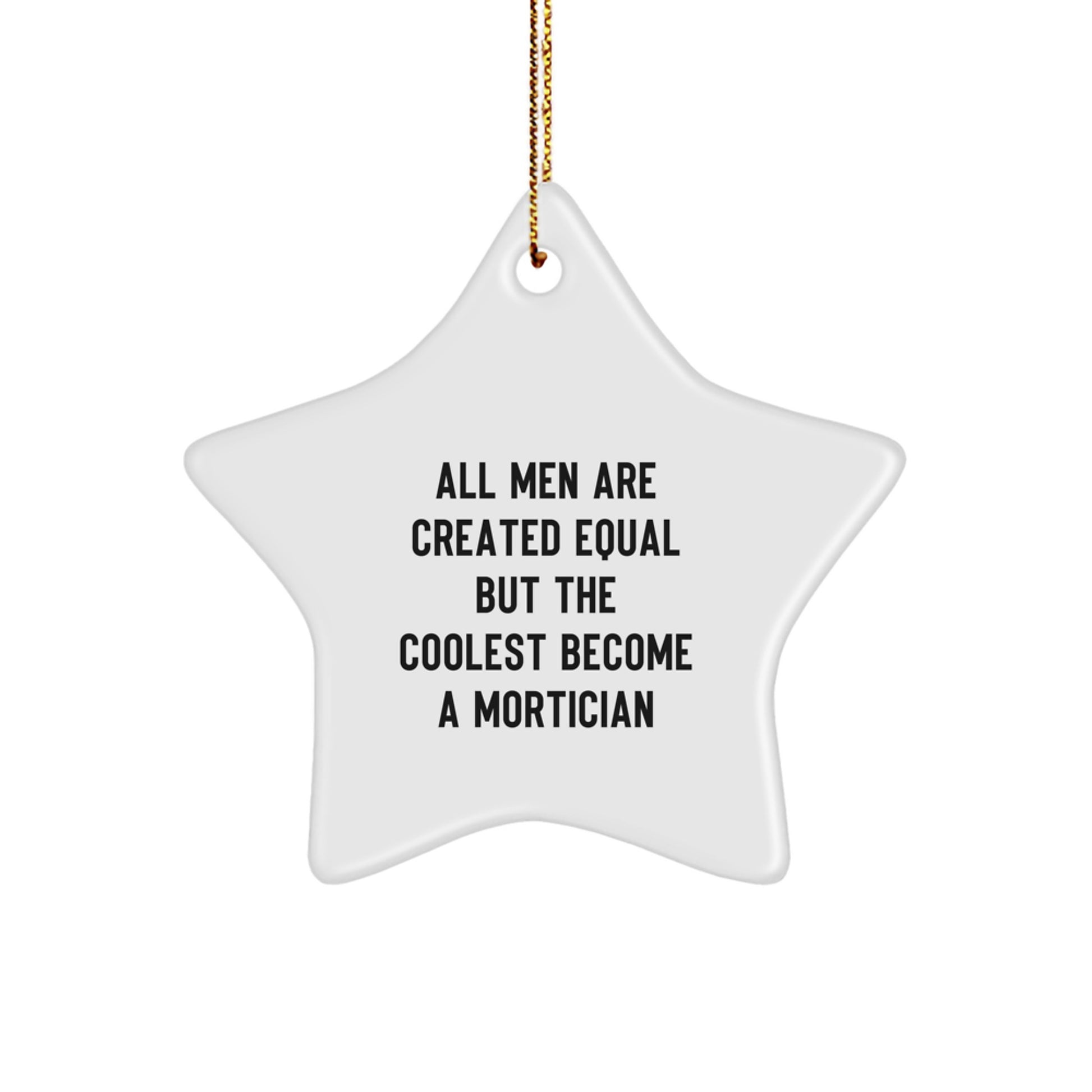 Mortician Star Ornament Gifts from Friends Unique Christmas Decorations - Image 1