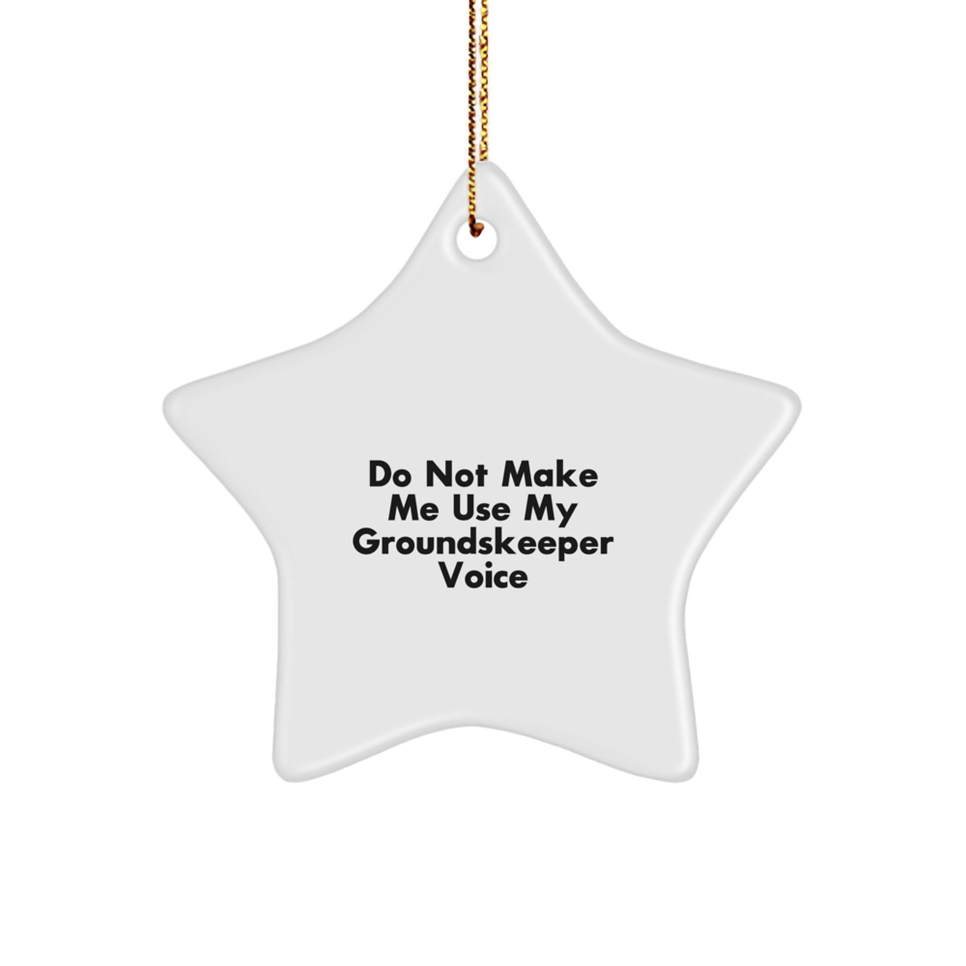 Funny groundskeeper Gifts, groundskeeper Star Ornament for Christmas Unique Gifts, Gifts from Family to groundskeeper - Image 1
