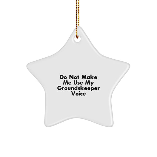 Funny groundskeeper Gifts, groundskeeper Star Ornament for Christmas Unique Gifts, Gifts from Family to groundskeeper - Image 1