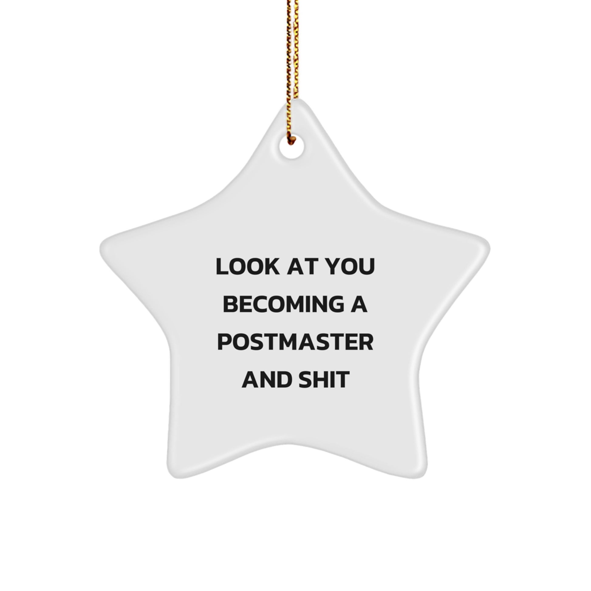 Funny Postmaster Star Ornament Gifts from Family Men for Men Postmaster Christmas Unique Gifts - Image 1