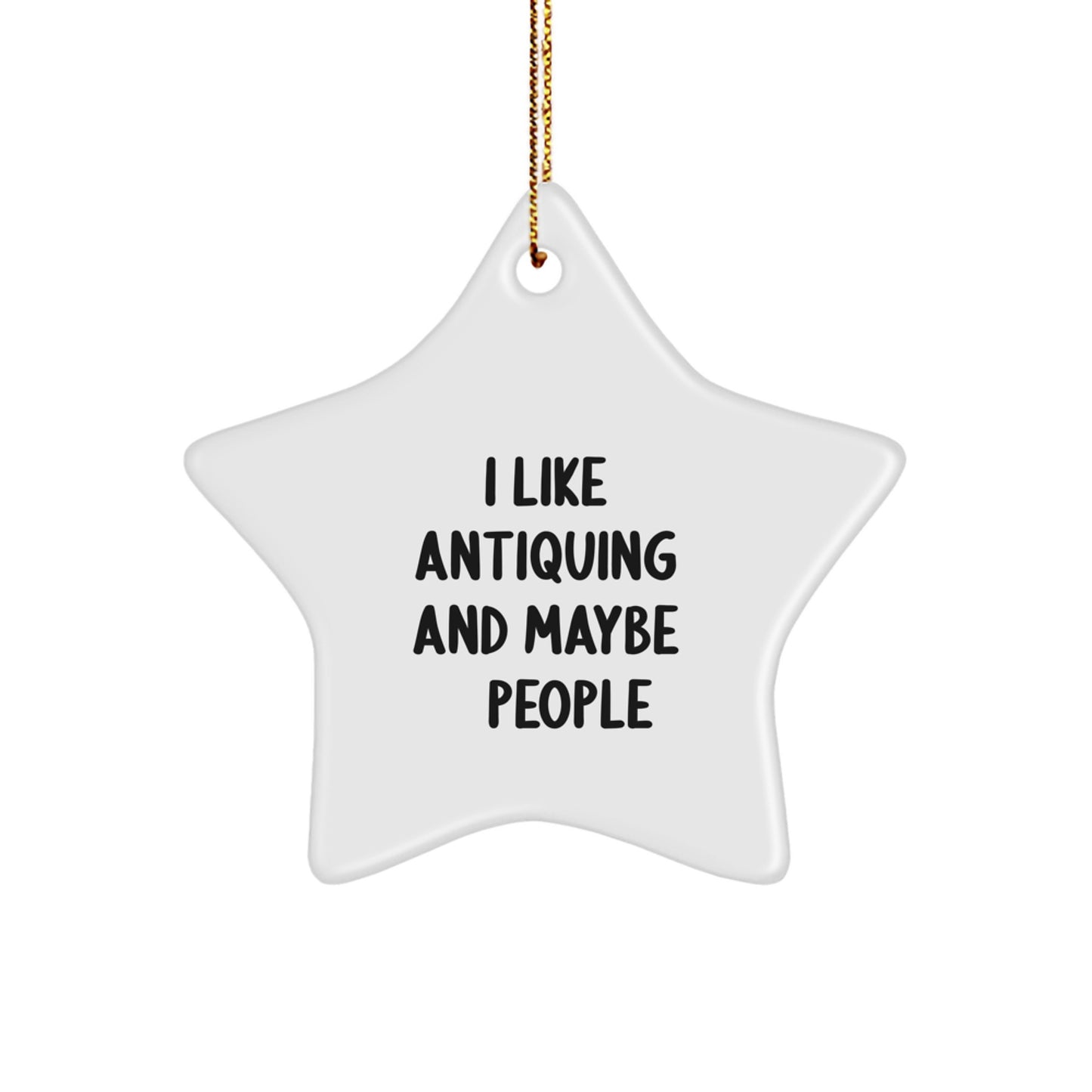 Antiquing Enthusiast Gifts from Friends - Star Ornament for Christmas Unique Gifts - Image 1
