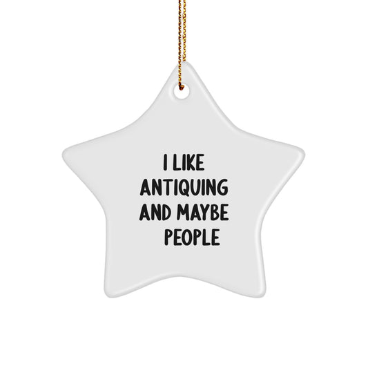 Antiquing Enthusiast Gifts from Friends - Star Ornament for Christmas Unique Gifts - Image 1
